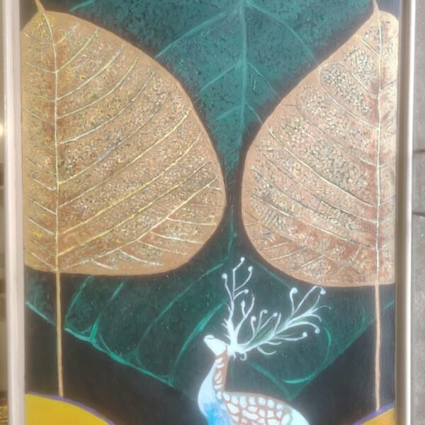 Abstract painting on canvas